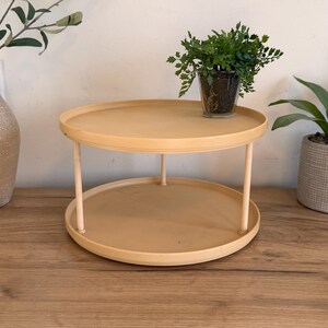 Vintage Rubbermaid Lazy Susan | Two Tier Yellow Turntable
