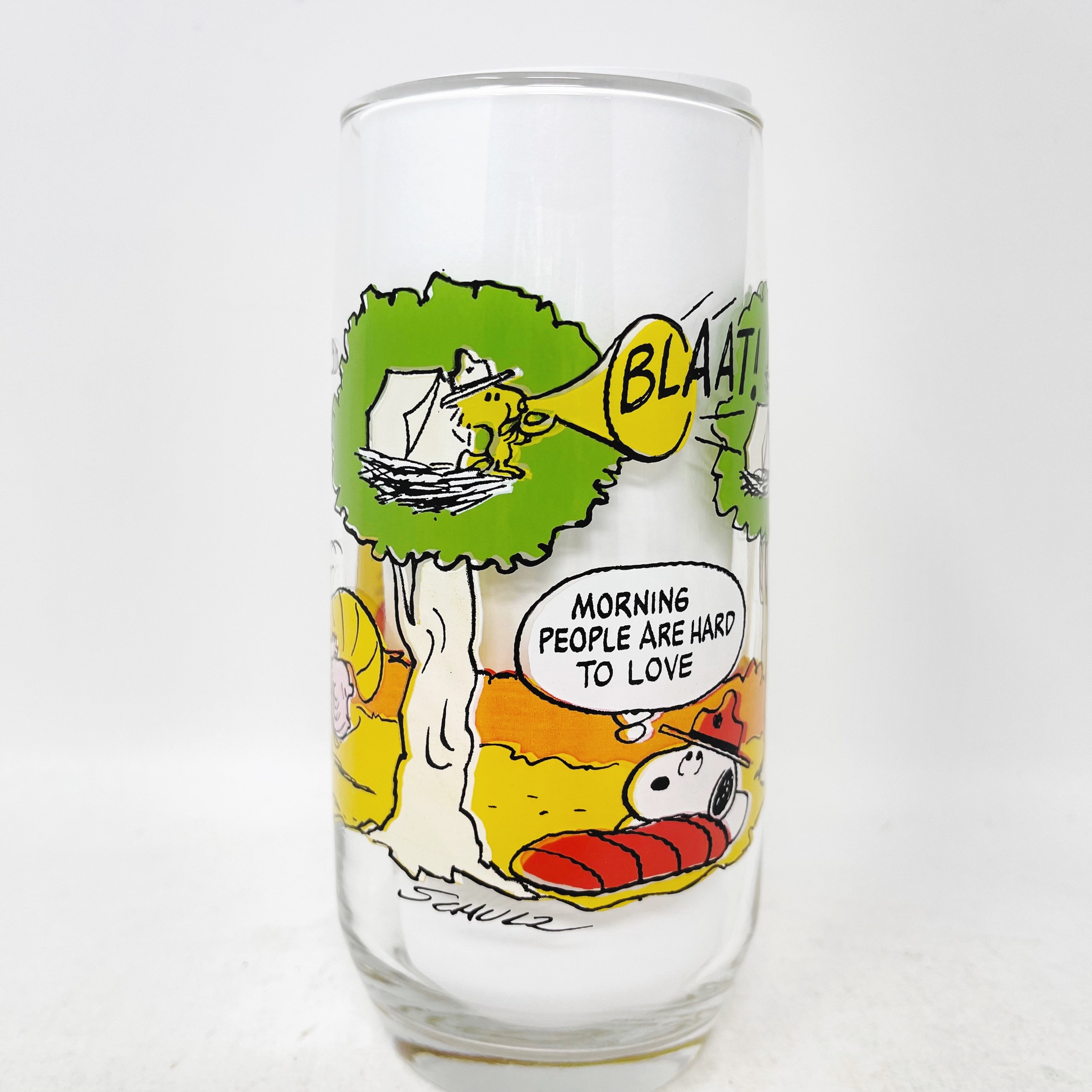 Unbranded, Dining, 2 Pairs Of Vintage 958 Snoopy Apple And Lemon Juice  Glasses