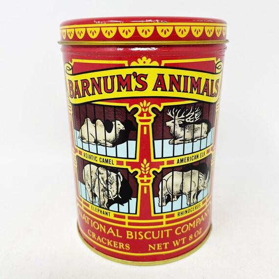 Barnum & Bailey National Biscuit Co Tin 6" Tall 