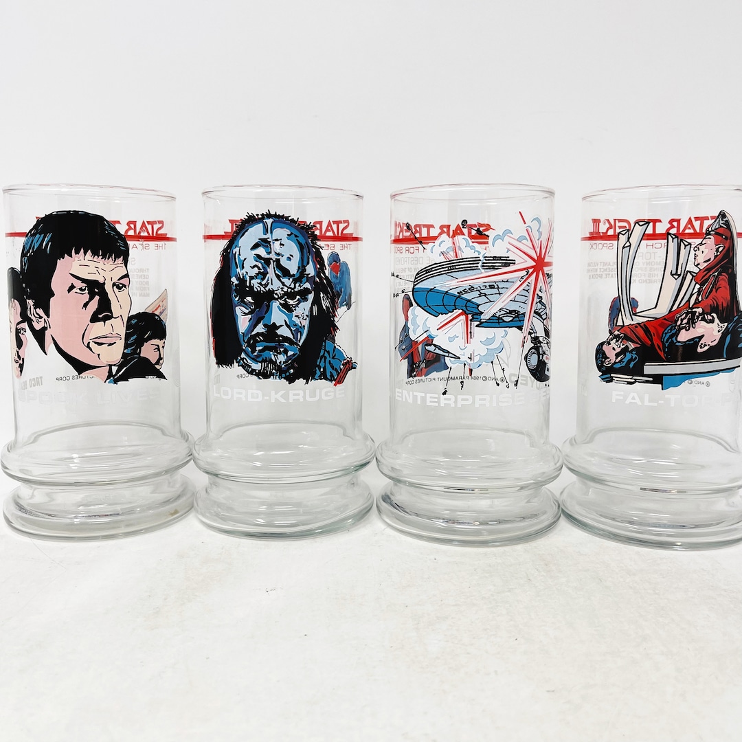 Buy Star Trek Glasses Star Trek III 1984 Taco Bell Spock Lord  Kruge Enterprise Fal-tor-pan Glasses Tumblers Online in India