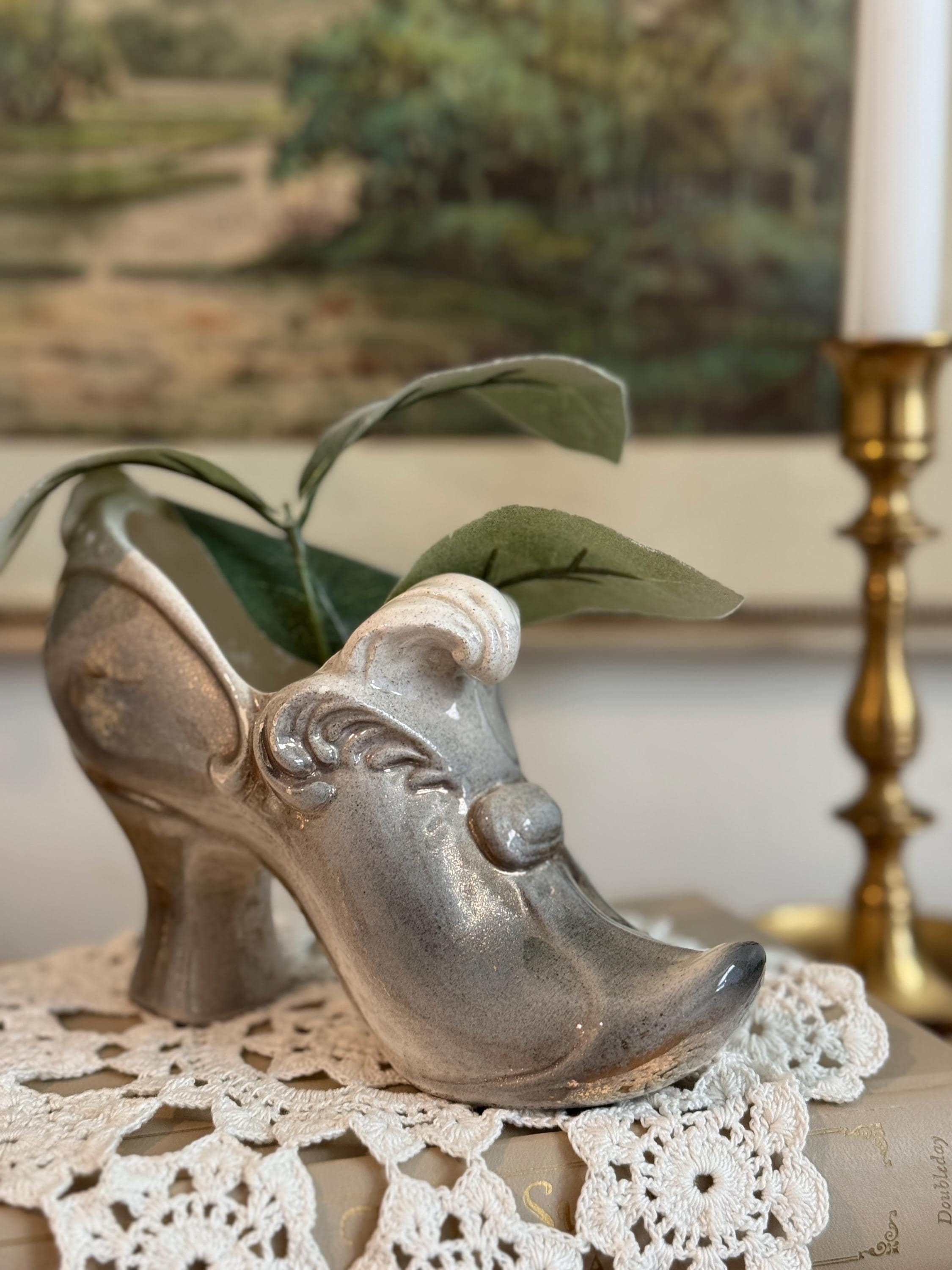 ヴィンテージ陶器 置物 ハイヒール バラ High Heel Shoe Flower Vase - Etsy