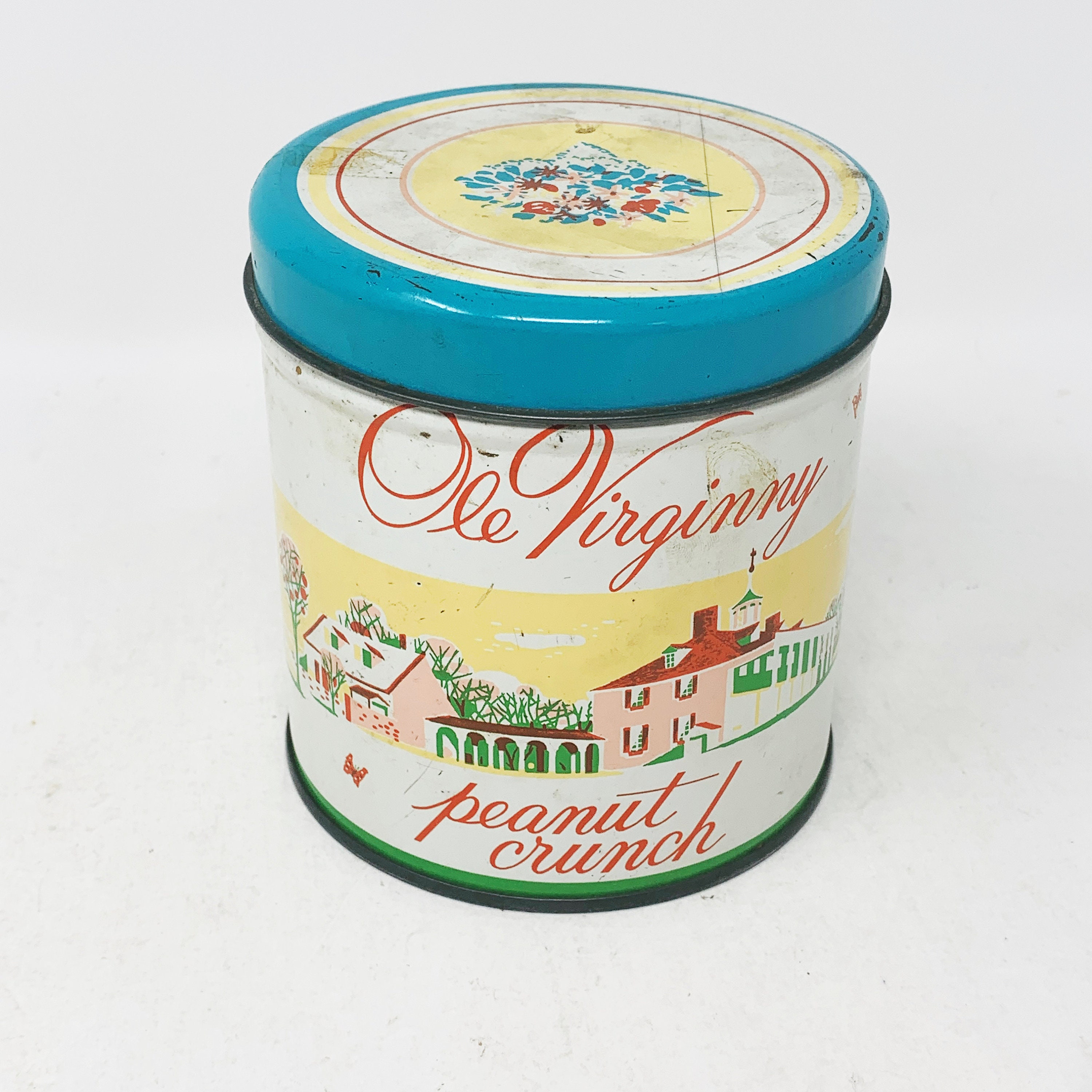 Ole Virginny Tin Vintage Tin Peanut Crunch Canister - Etsy UK