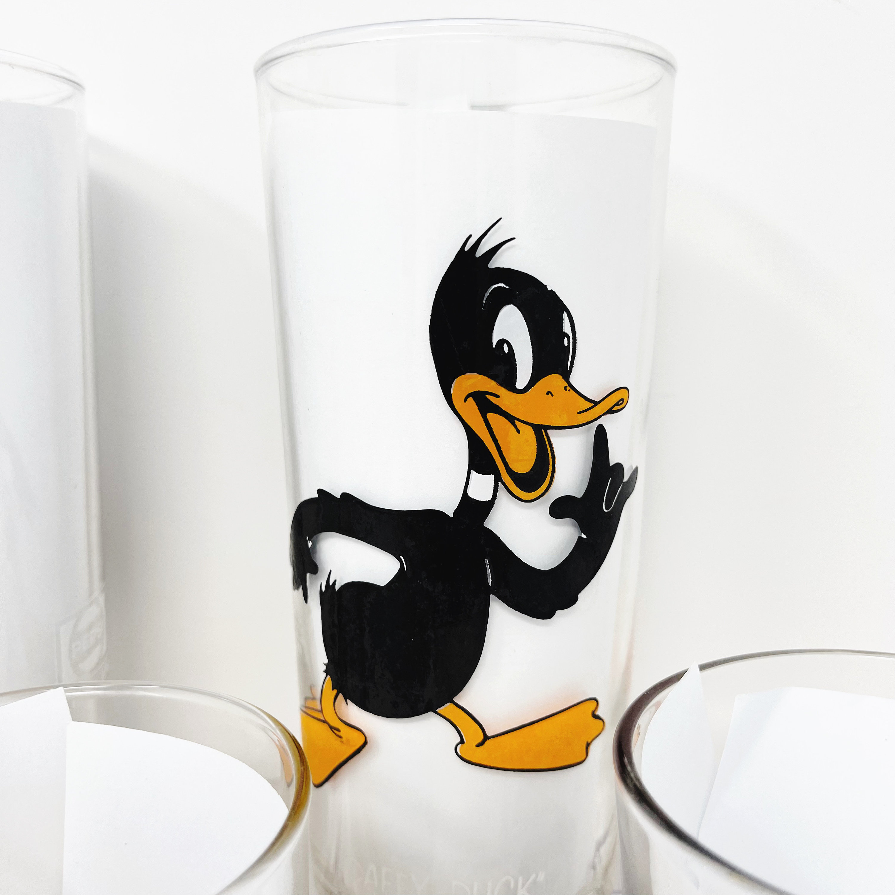 1973 ペプシ ヨセミテサム ダッフィダック ワーナー グラス 2個セット Looney Tunes Glasses - 1973 - 1976 - Pepsi - Warner Bros