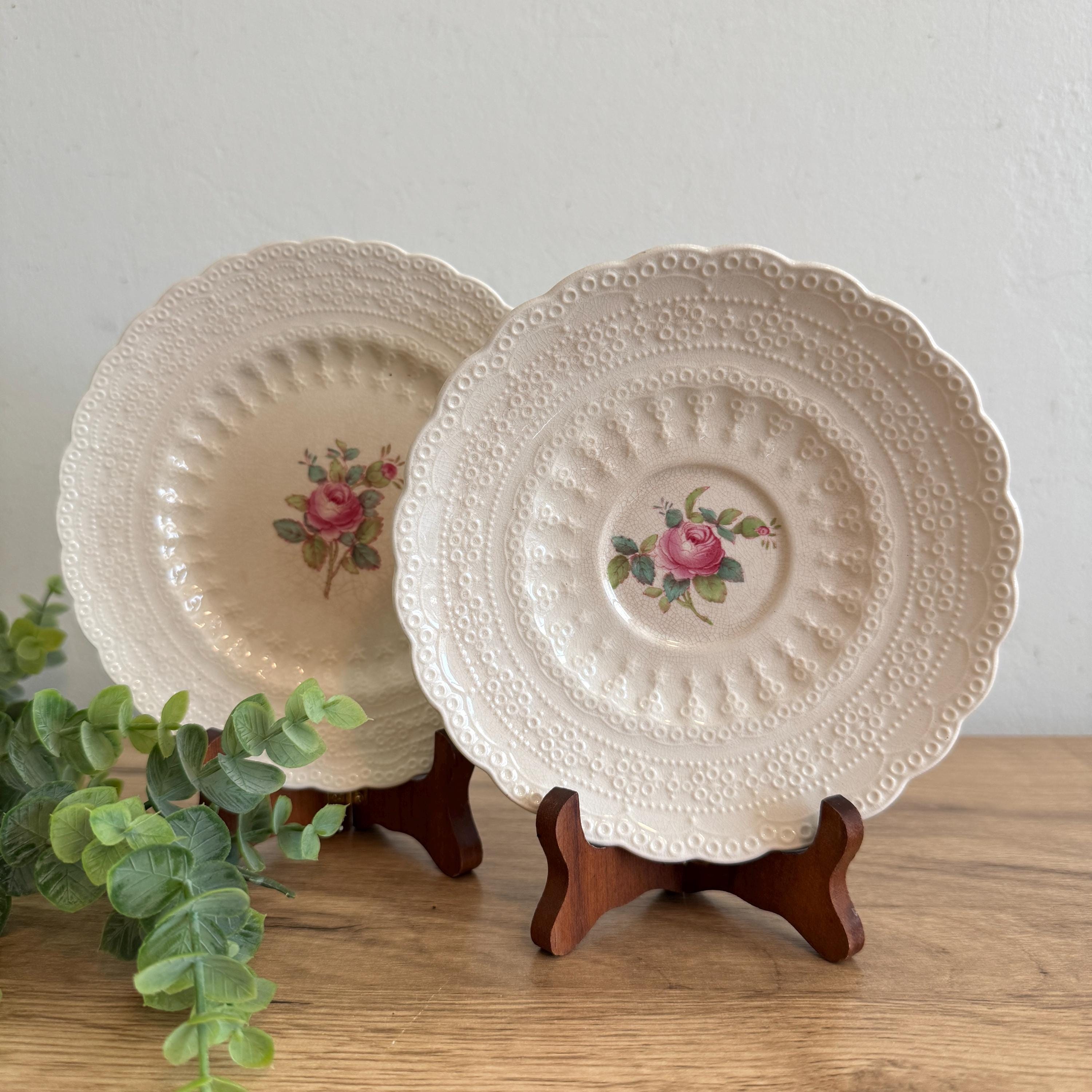 Spode's Jewel Billingsley Rose - Etsy
