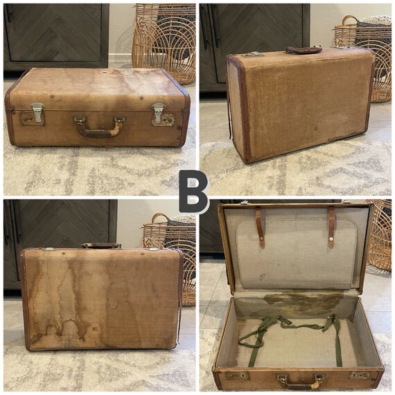 Vintage Suitcases - YOU PICK - Distressed - Worn … - image 6