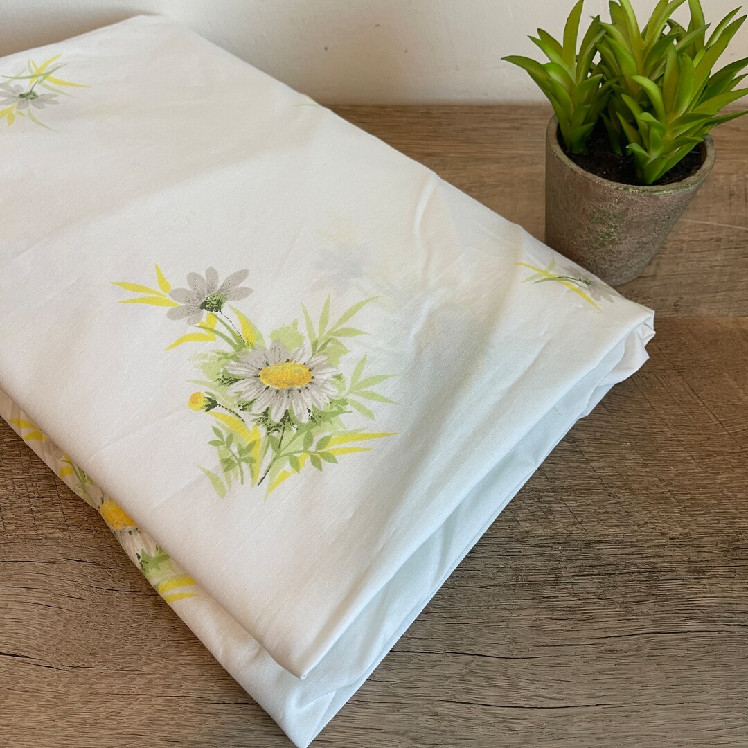 Vintage Daisy Sheet - Double - FITTED - Sheet - Full - Springmaid ...
