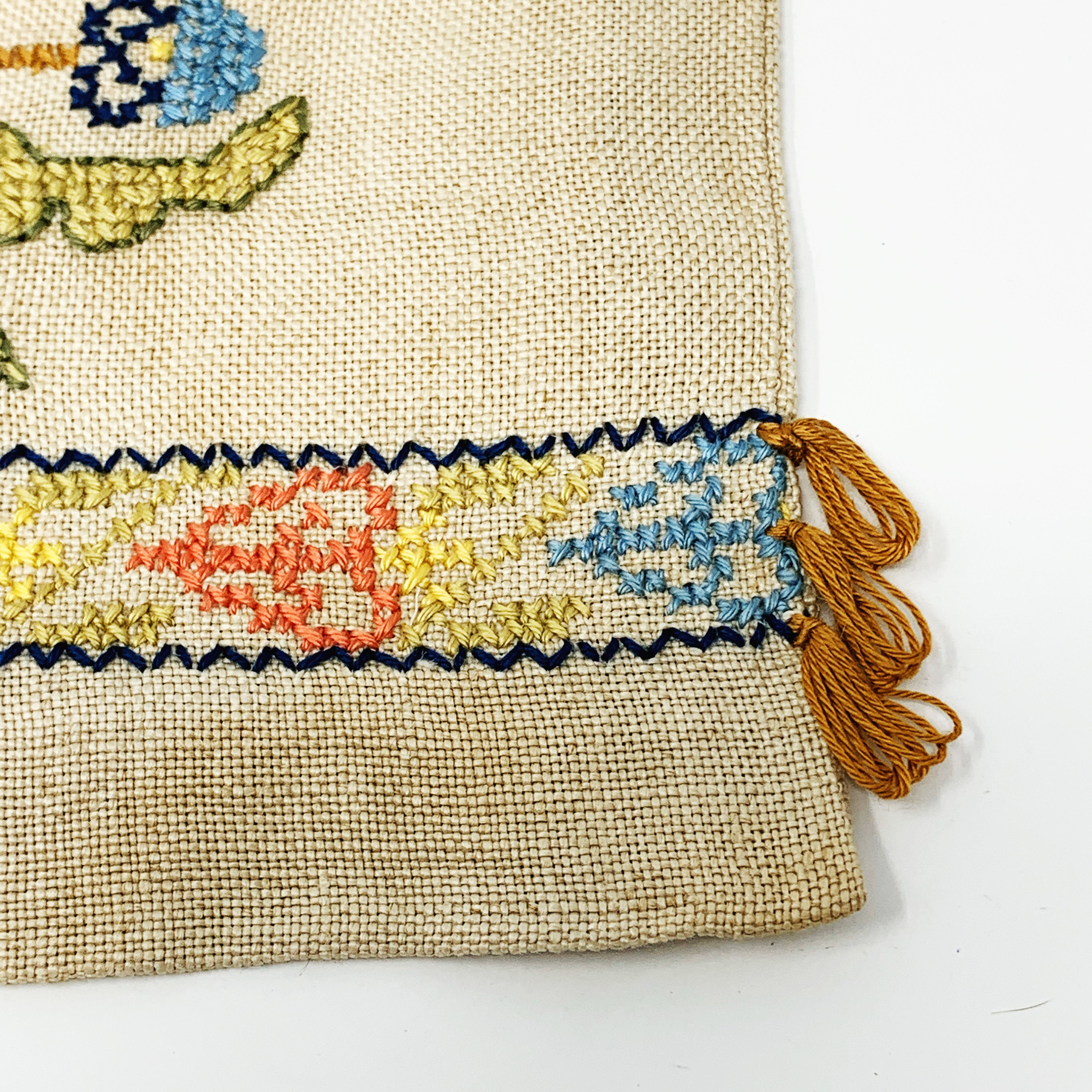 Embroidered Linen Bag Drawstring Small Purse Lingerie Bag Etsy