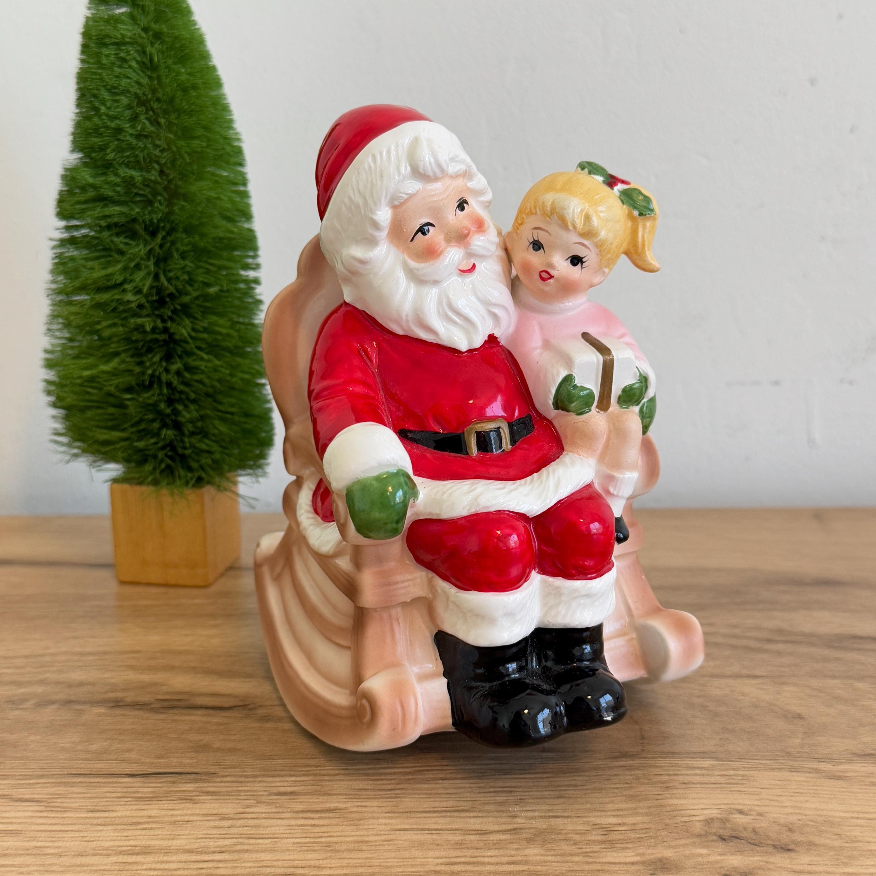 Vintage Santa Music Box Japan - Etsy