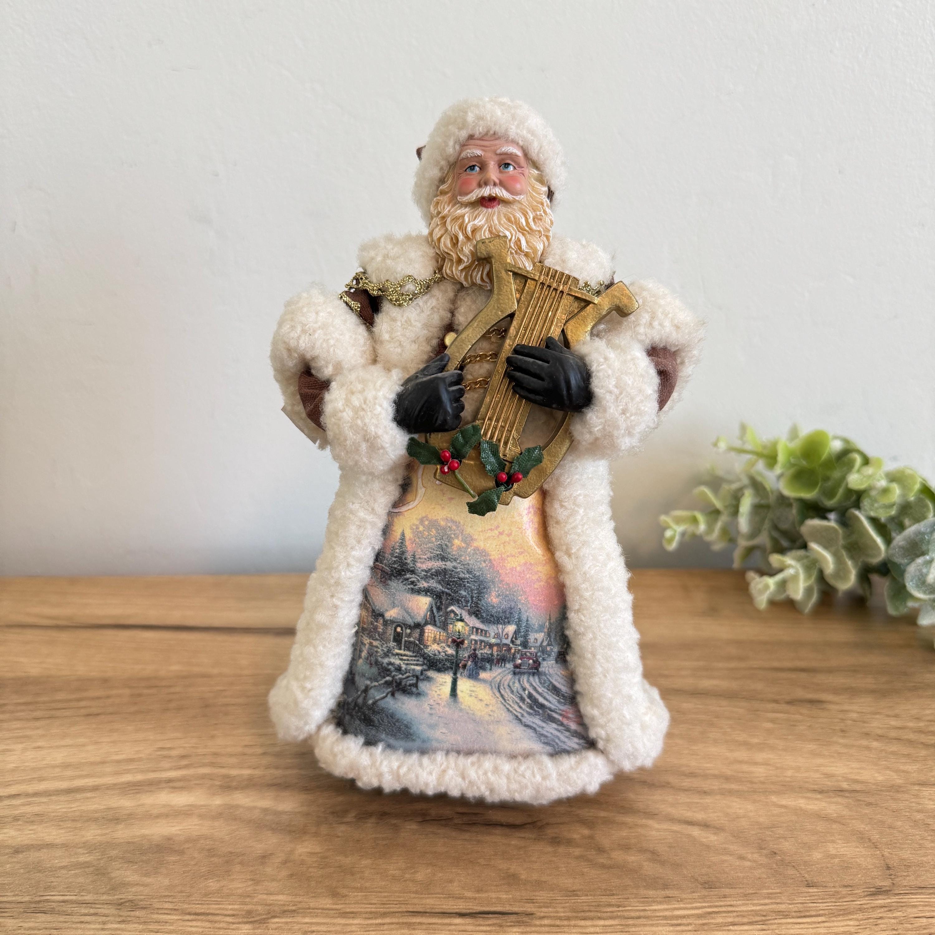 Thomas Kinkade Santa Figurine - Etsy