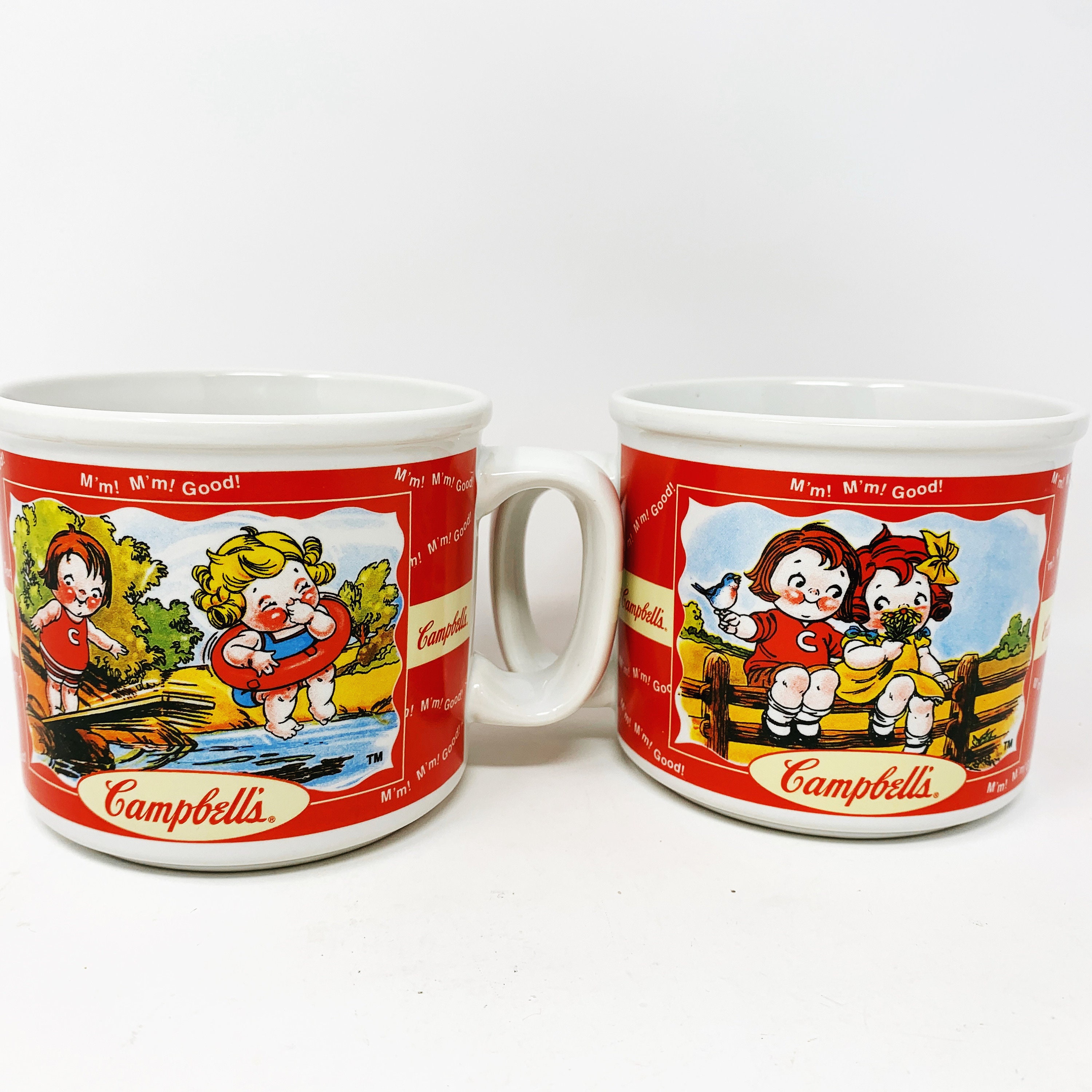 Campbell's Soup Mug Set of 2 Reversible Spring & Etsy
