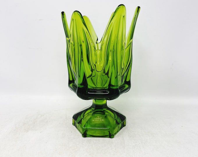 Green Viking Glass Vase