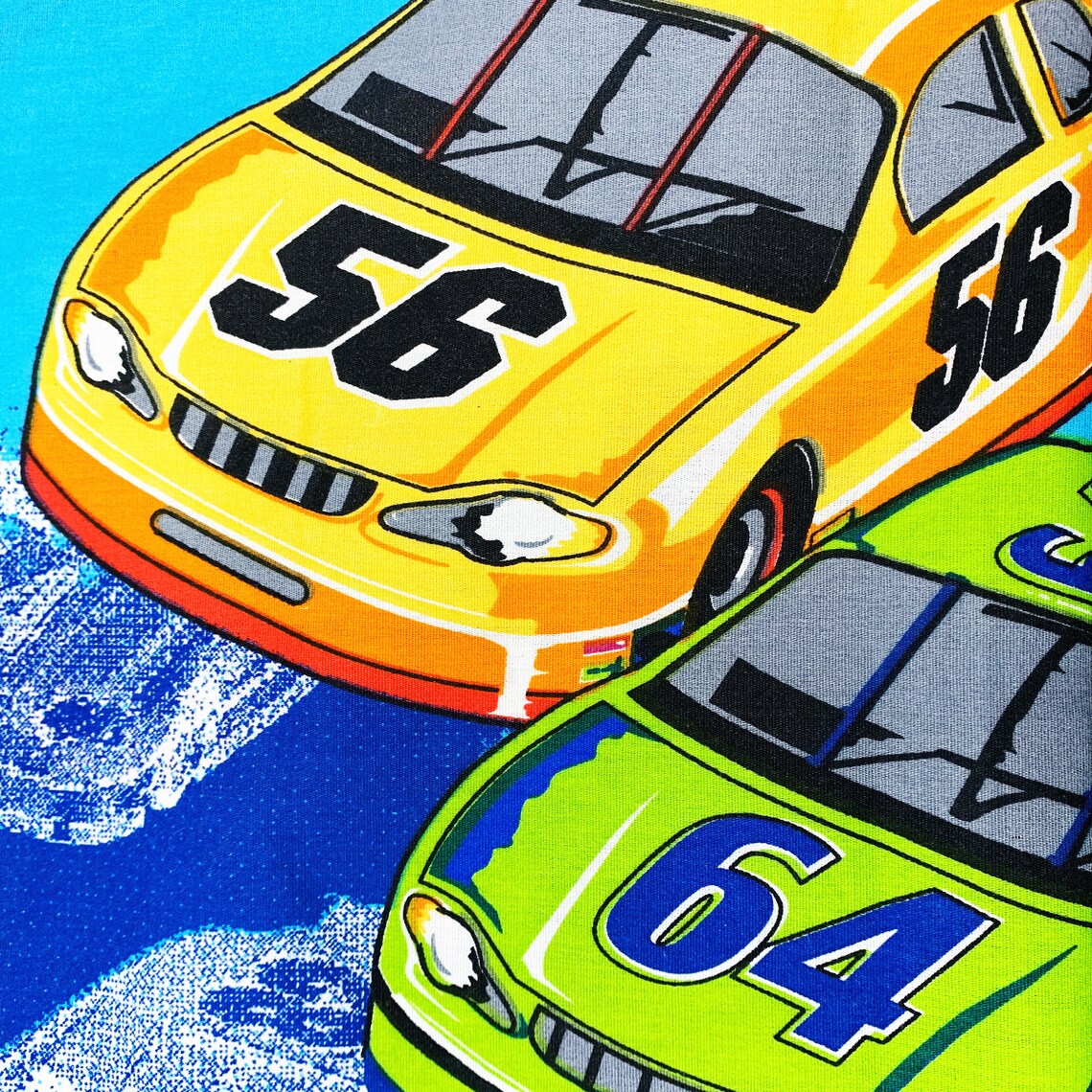 Vintage Nascar Sheet Nascar TWIN Flat Sheet Nascar Top Etsy