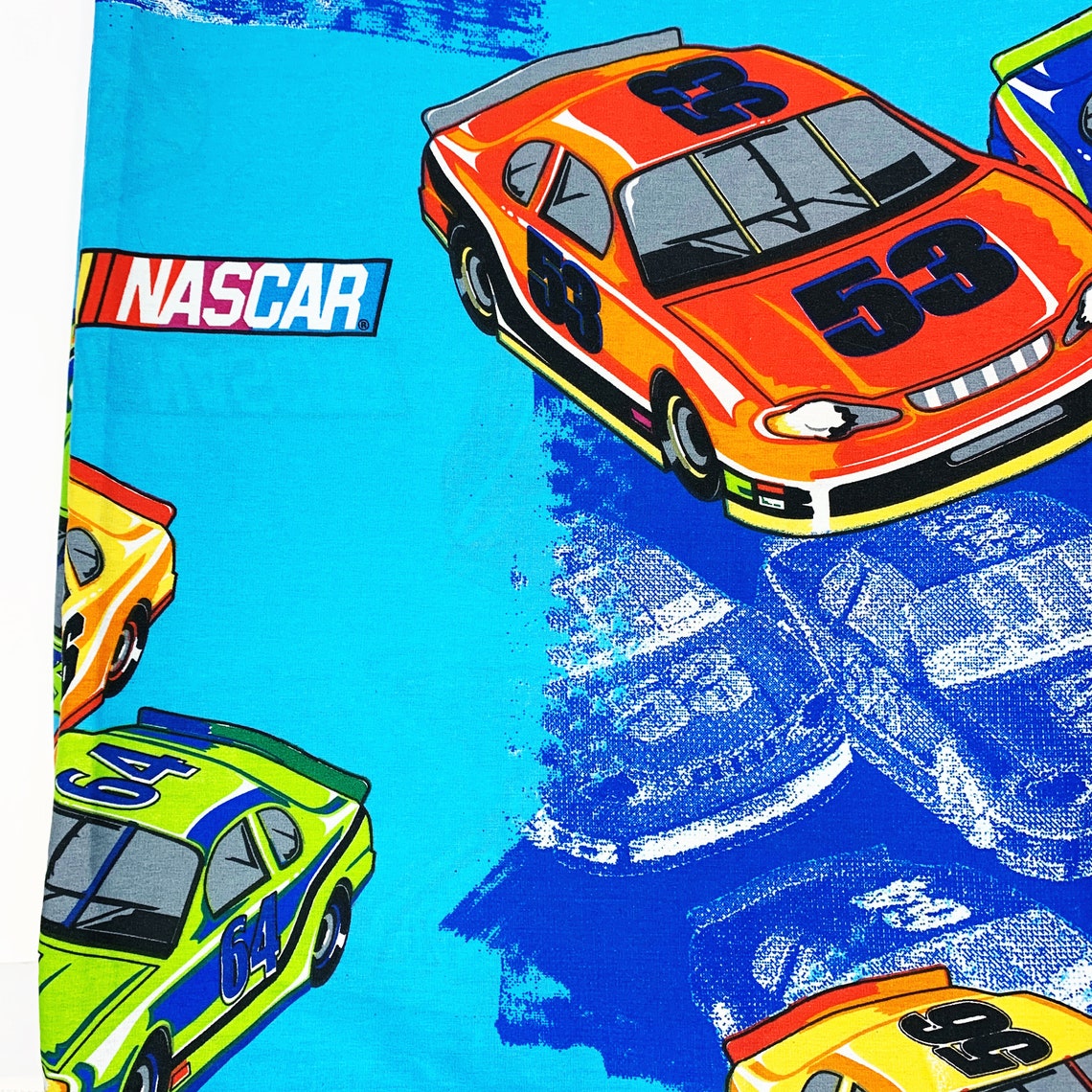 Vintage Nascar Sheet Nascar TWIN Flat Sheet Nascar Top Etsy