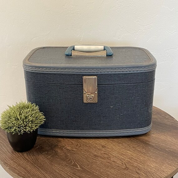 Goyard Paris Vintage Vanity Train Case Mini Trunk Beauty Bag Carry On, 1960s