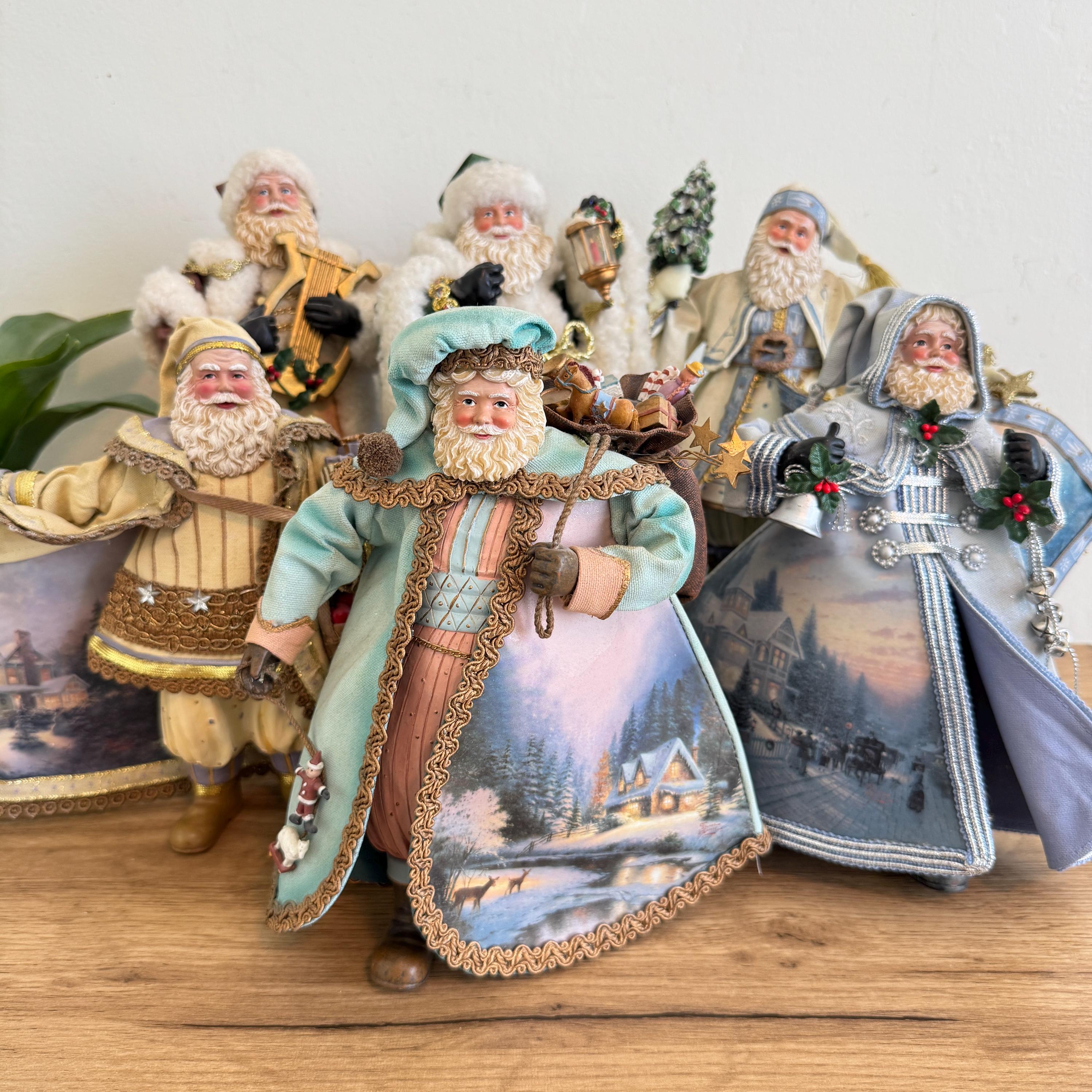 Thomas Kinkade Santa Figurine | Old World Santa Ashton-drake