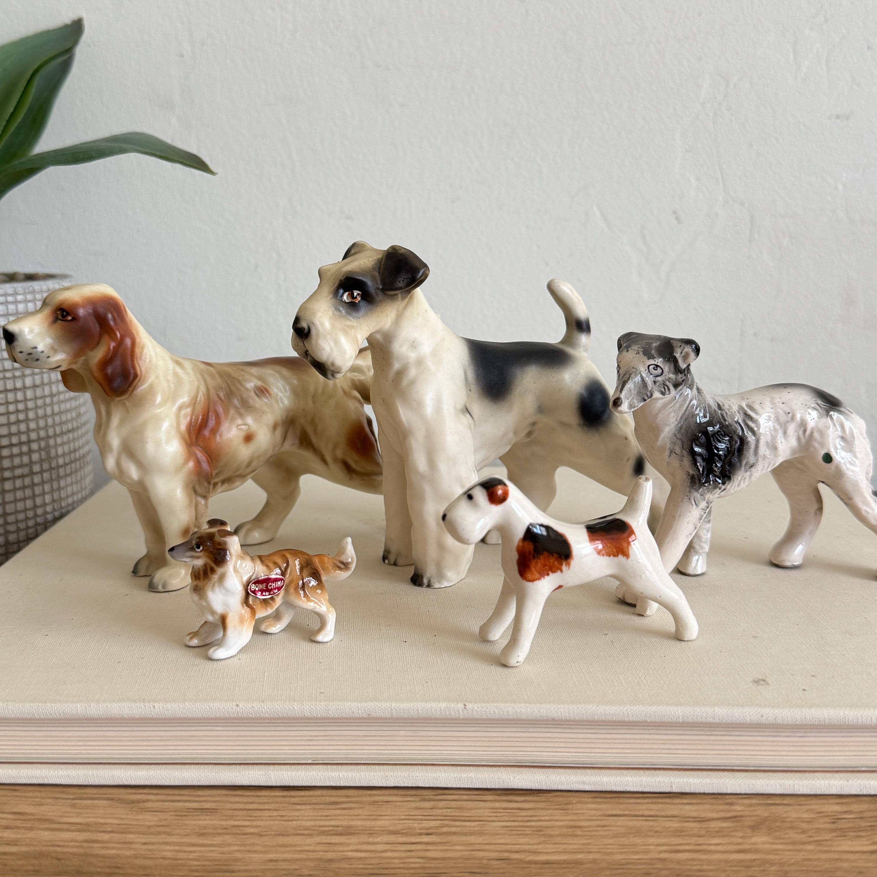 Vintage Japanese Porcelain Dogs - Etsy