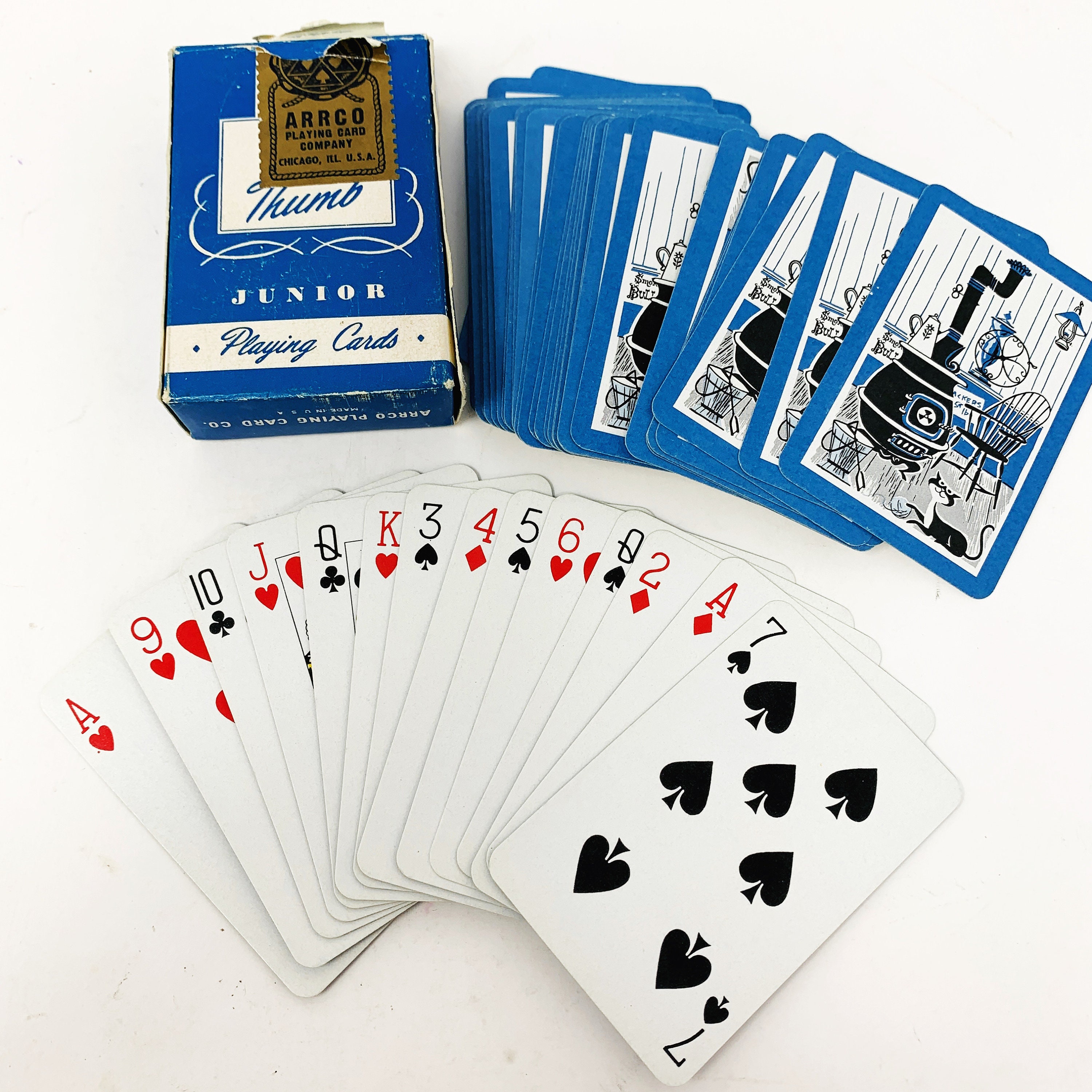 Arrco Junior Cards Tom Thumb Playing Cards JUNIOR Child - Etsy