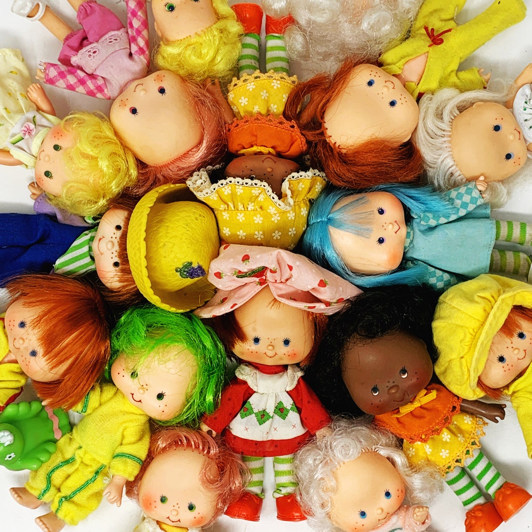 Strawberry Shortcake Dolls Friends VINTAGE 1980s Raspberry Tart Lime Chiffon Lemon Meringue Huckleberry Pie Angel Cake Etsy UK