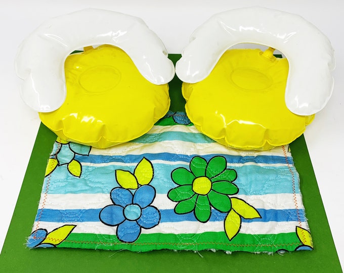 Barbie Blow up Furniture Inflatable Yellow and White Round - Etsy