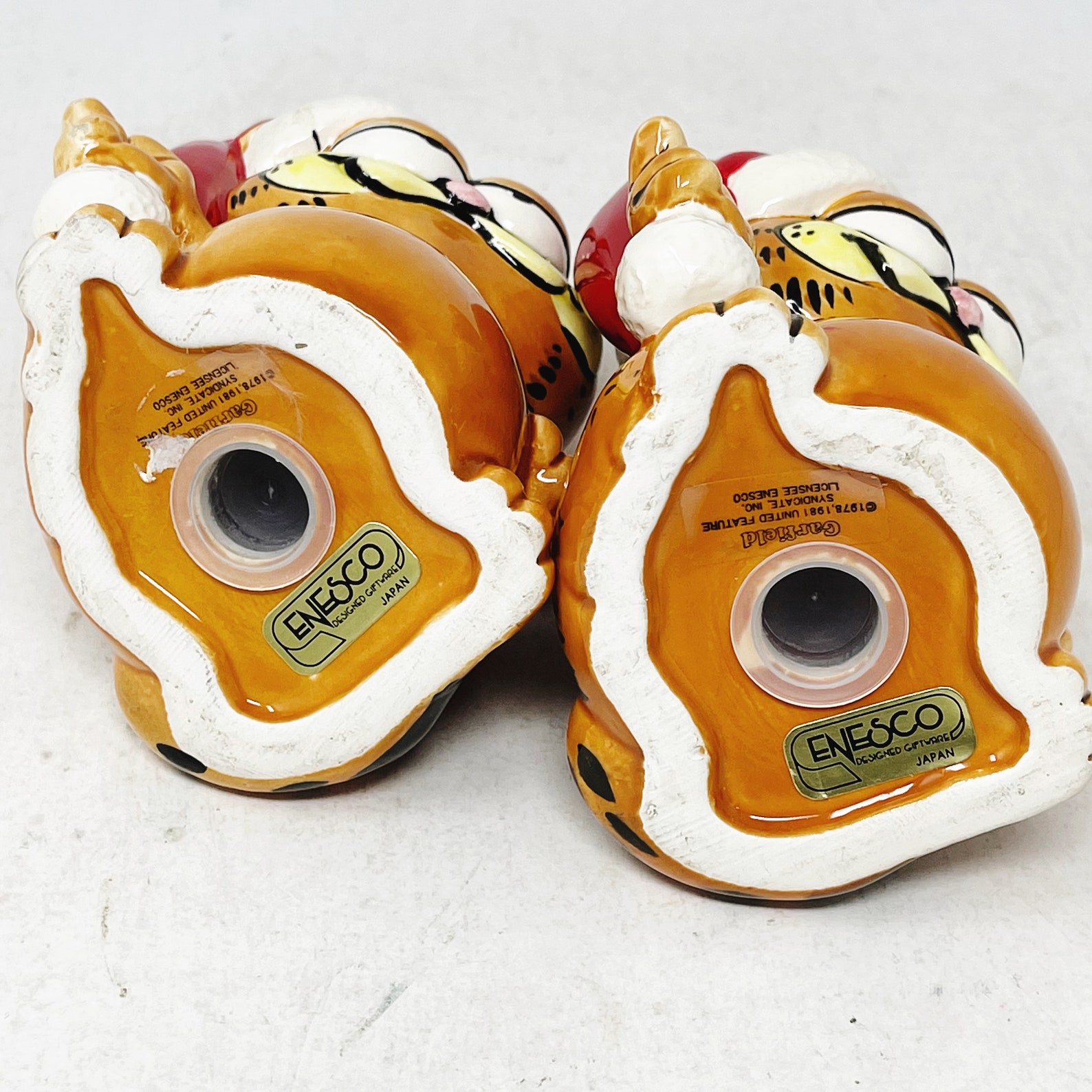 Christmas Garfield Shakers Salt and Pepper Shakers VINTAGE Etsy