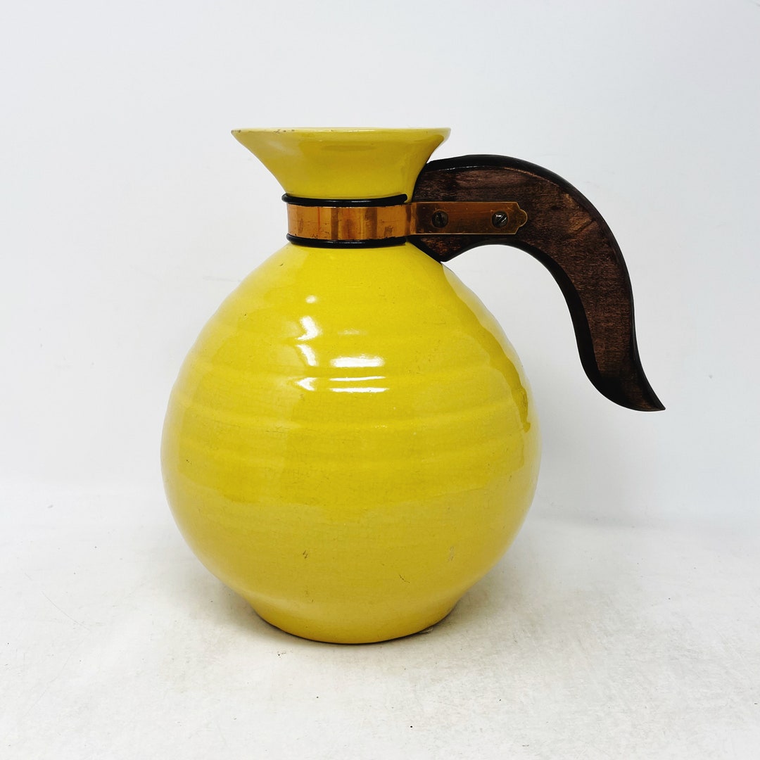 Vintage Yellow Teapot SEE DETAILS Bauer Midcentury Etsy