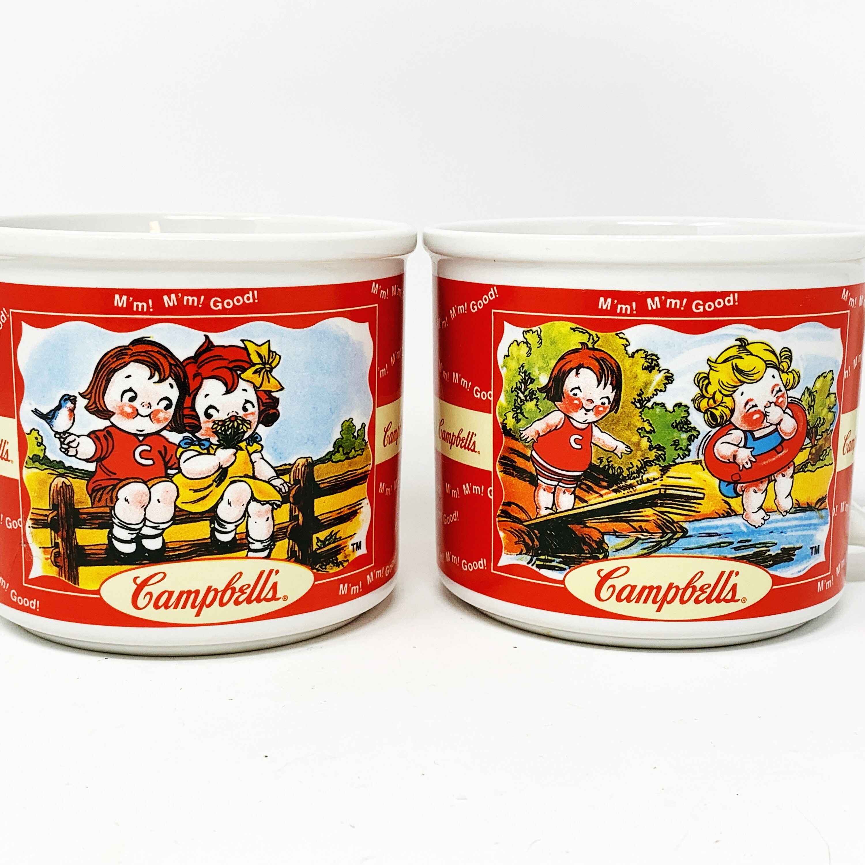 Campbell's Soup Mug Set of 2 Reversible Spring & Etsy