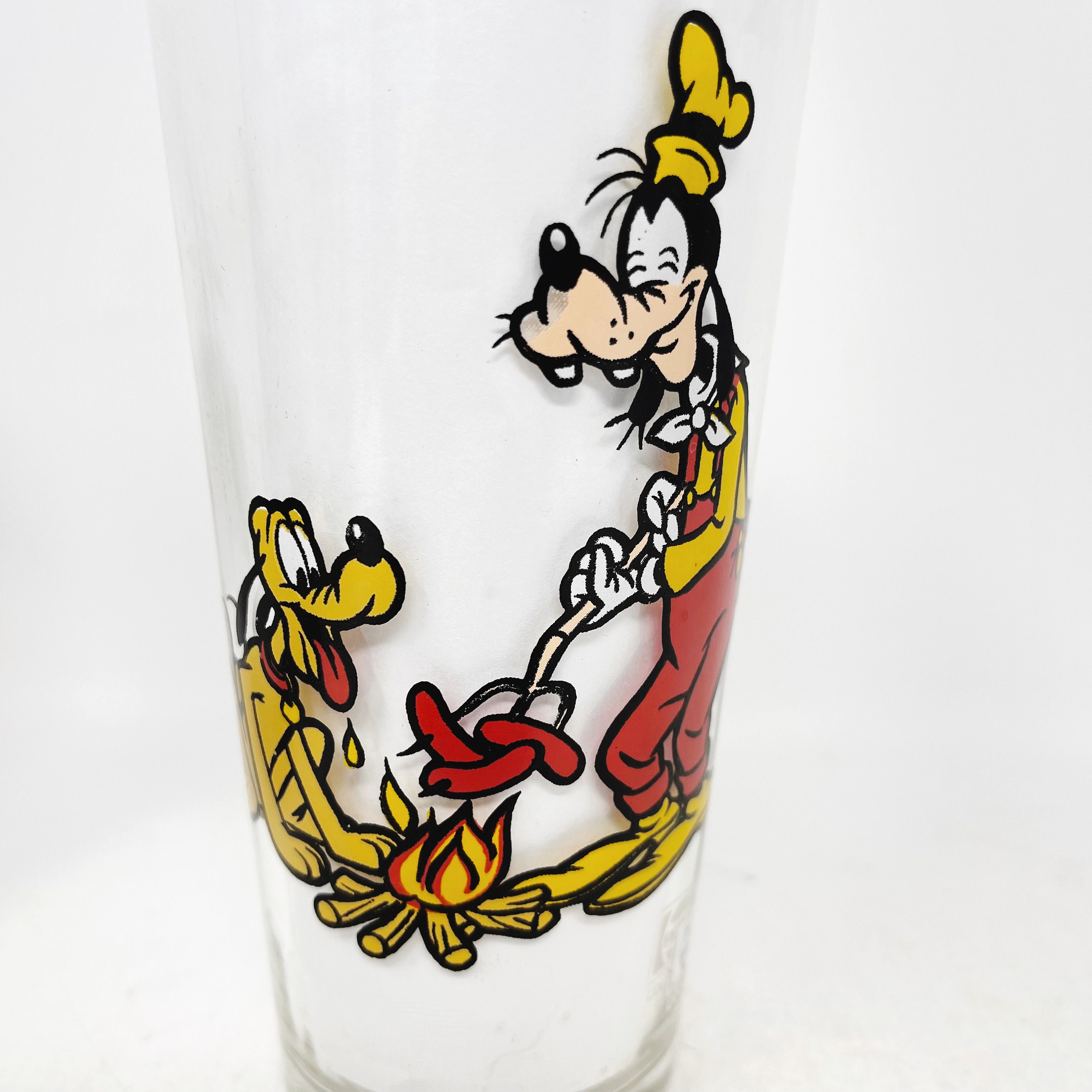 Vintage Disney Drinking Glasses Set of 8- Mickey Minnie and Donald Duck