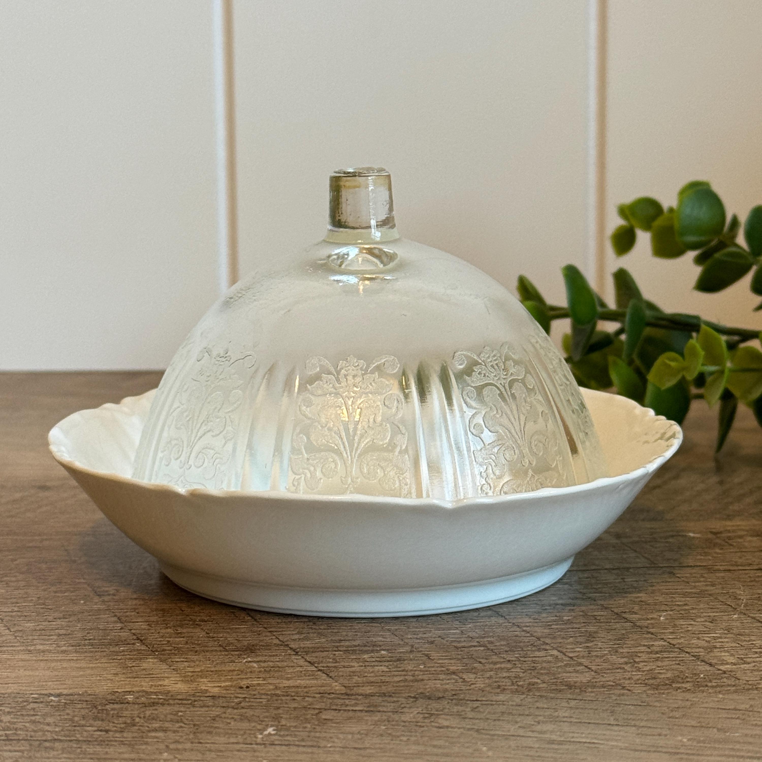 French Vintage Glass Cloche - Etsy