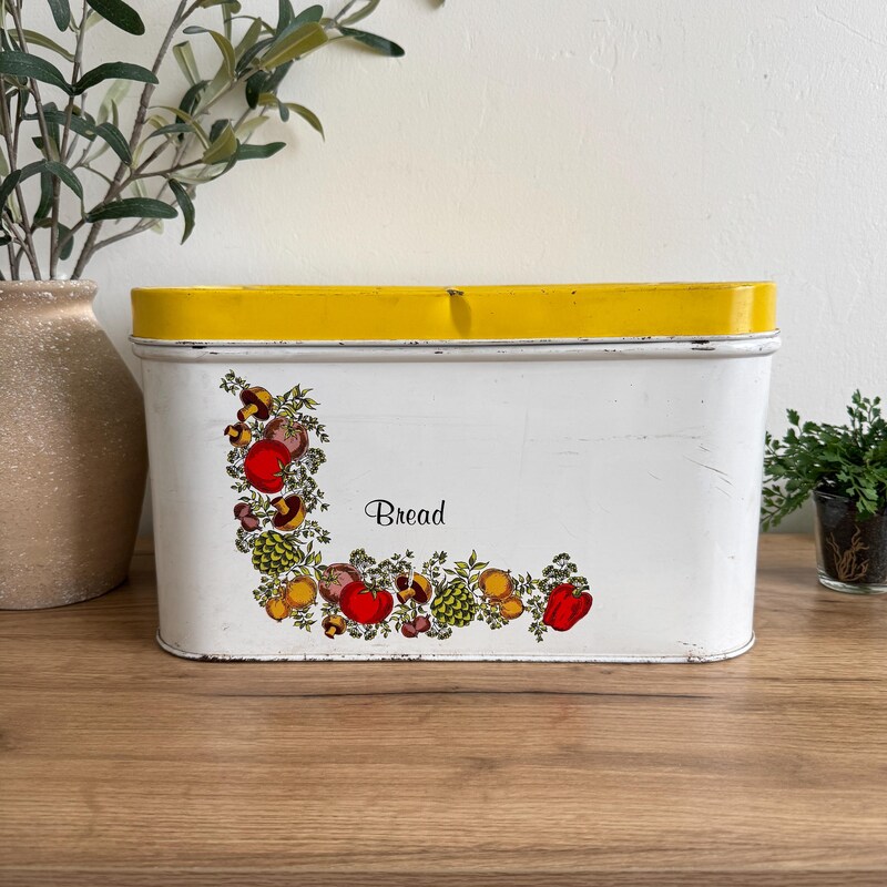 Vintage Bread Box - Etsy