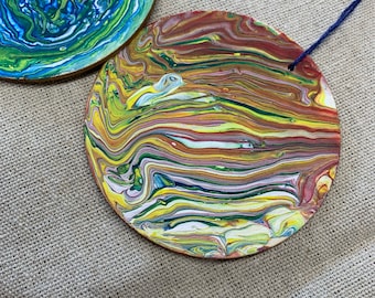 Mini Paint Pour Kit |  Make 4+pieces of art! Have a paint pour party with friends | Great gifts for all ages!