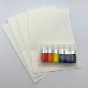 Suminagashi Japanese Marbling Refill!  Japanese Rice Paper,  Suminagashi Inks and/or Blank cards