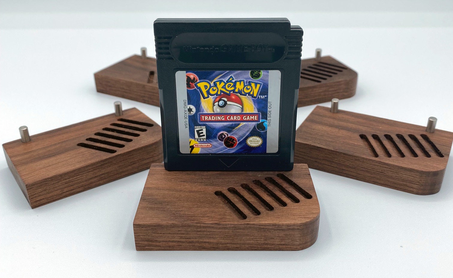 Game Boy Cartridge Display Stand Made Fom Solid Walnut Etsy