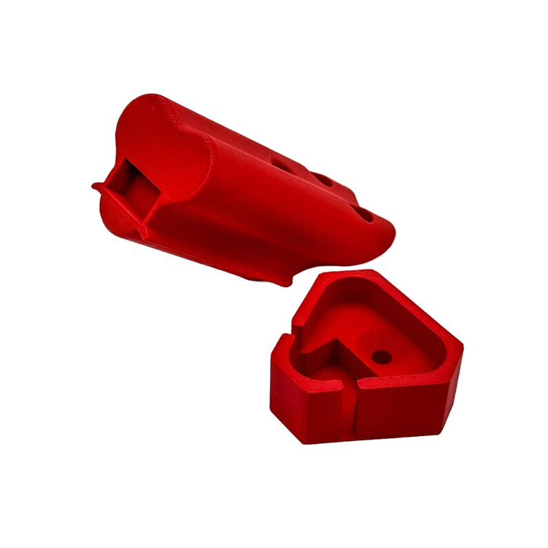 Red M12 Tool And Battery Holder Mount – Organizer For Milwaukee M12 System