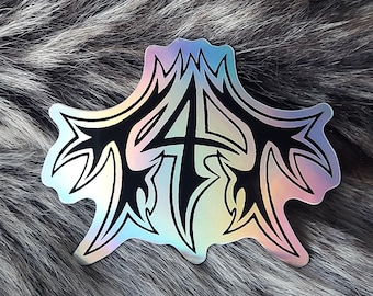 T4T Transgender Punk | Rainbow Holographic Sticker