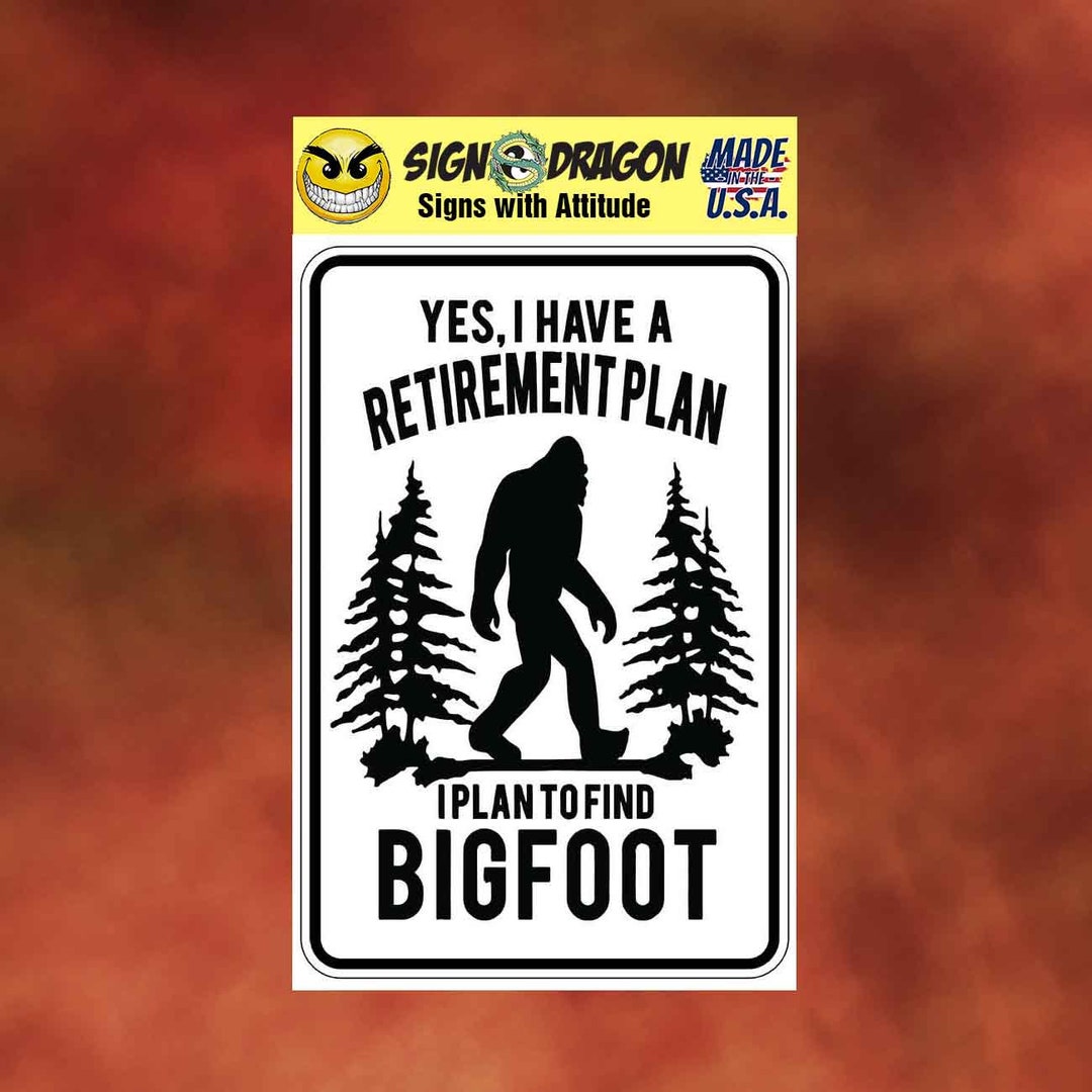 BigFoot Gifts For Men Garage Sign Warning Property Protected By Big Of Foot  Signs Man Cave Funny Warning Metal Signs