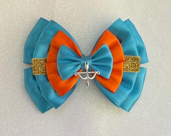celtic princess inspired  hair bow