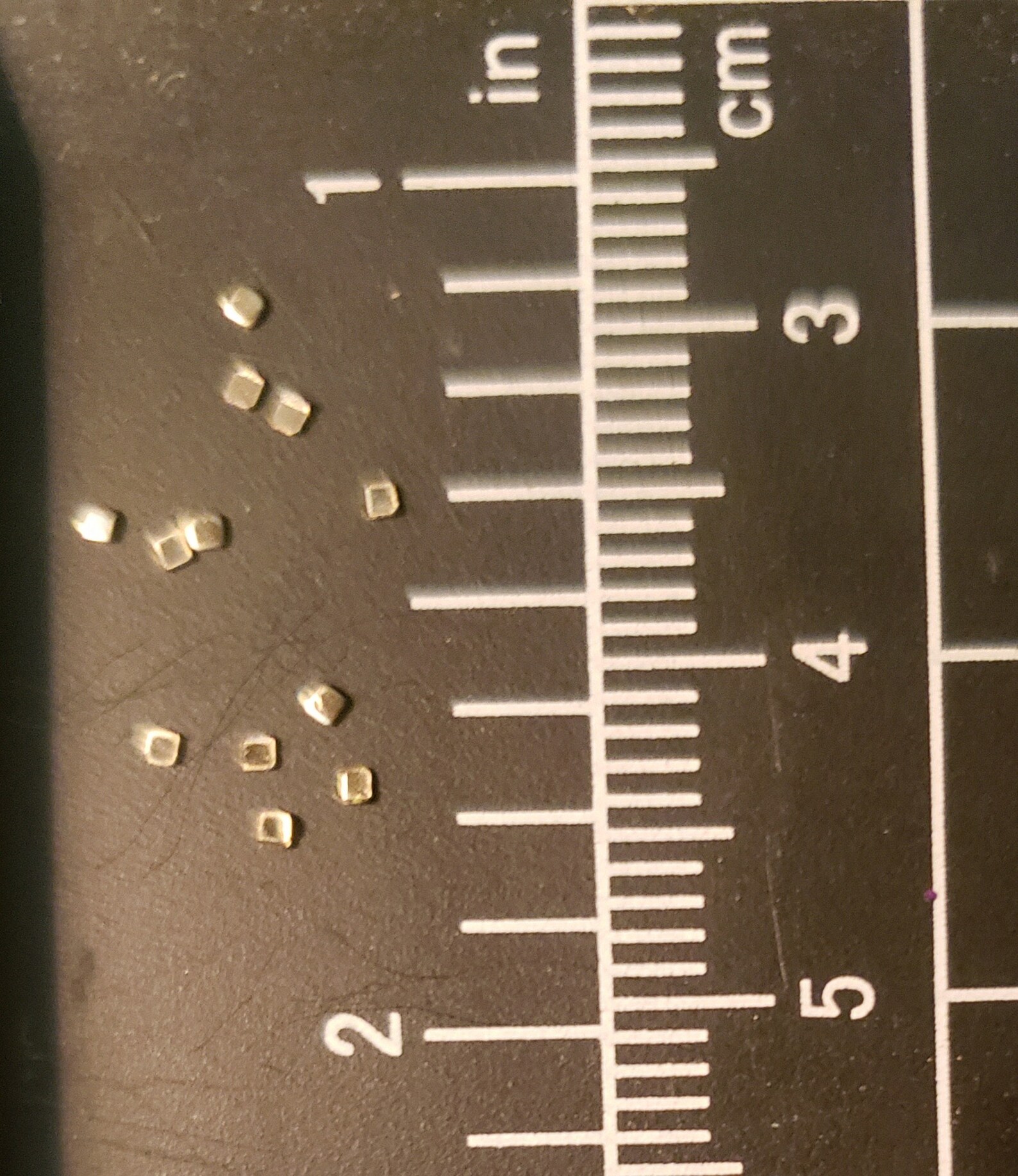 12 Pieces of 14k Yellow Gold Solder Chips/ Easy Medium or Etsy