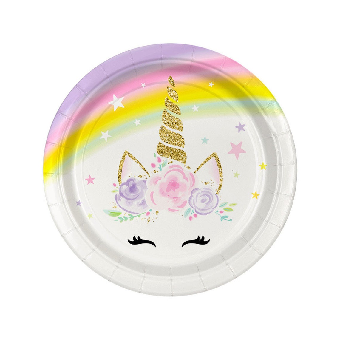 7 Dreamy Unicorn Dessert Plates 8ct unicorn party Etsy