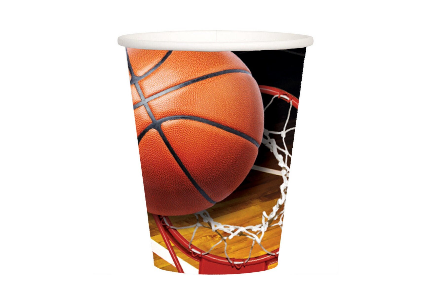 9oz Basketball Cups 8ct sports party paper cup NBA Etsy