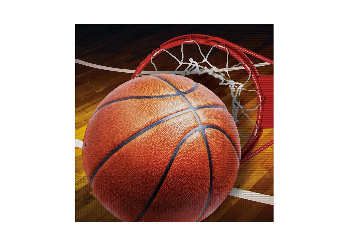 Basketball Lunch Napkin 16ct NBA birthday party sports Etsy