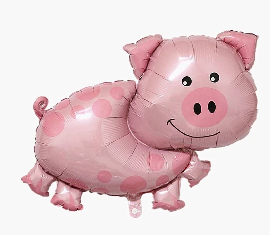 25 PIG Balloon 1ct pig foil balloon farm party mylar Etsy