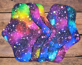Regular 25cm 10 inch Cotton top cloth pad- microfleece backed