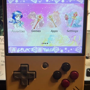 Kawaii Pink Sparkle Theme for Miyoo Mini Plus - Custom Installation Guide