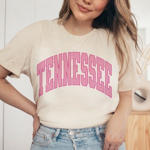 Vintage Varsity Tennessee png voor sublimatie, Trendy Travel noodlijdende ontwerp, meisjes reis commercieel gebruik clipart bestand klein bedrijf, TN