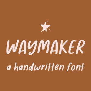Bold Playful Display Font for Crafts, Paint Lettering Typeface for Graphic Design, Chunky Quirky Unique Fonts for Teachers Decor, Goodnotes
