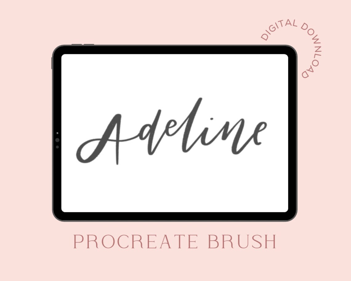 Procreate Brushes Lettering Brushes Procreate Calligraphy Etsy