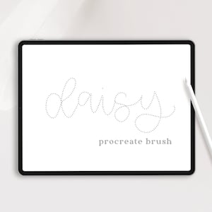 Daisy Dot Procreate Brush, Procreate Texture Dotted Brush, Calligraphy Brush, Best Friend Birthday Gift for Her, Art Gift for Daughter