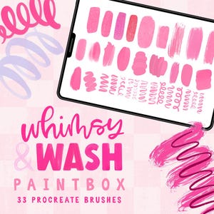 Procreate Brush Bundle, iPad Paint Brush Set, Procreate Watercolor Brushes, Thick Paint Texture Brush, Whimsical Illustration Brush