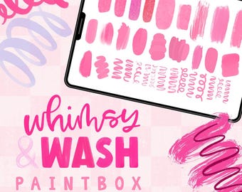 Procreate Brush Bundle, iPad Paint Brush Set, Procreate Watercolor Brushes, Thick Paint Texture Brush, Whimsical Illustration Brushes
