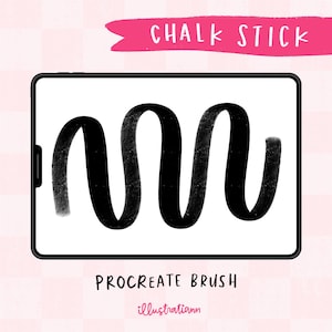 Textured Procreate Brush, Flat Lettering Brush for Procreate, Digital Download, Handlettering Brush Pen, Daughter Birthday Gift